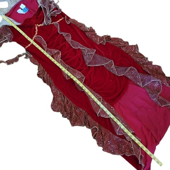 Cirque Du Soleil Diabla Costume Evil Red Gold Flame Queen Disguise SZ S - Picture 8 of 10